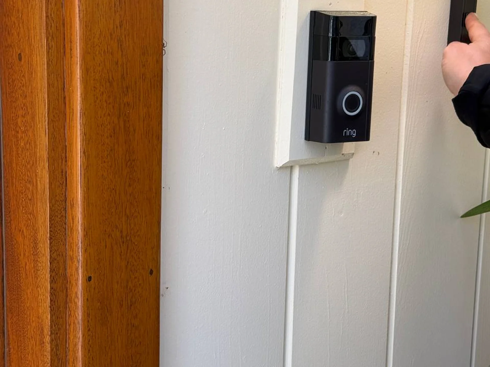 Ring video doorbell mounted on a Bay Area home — real YKCA install